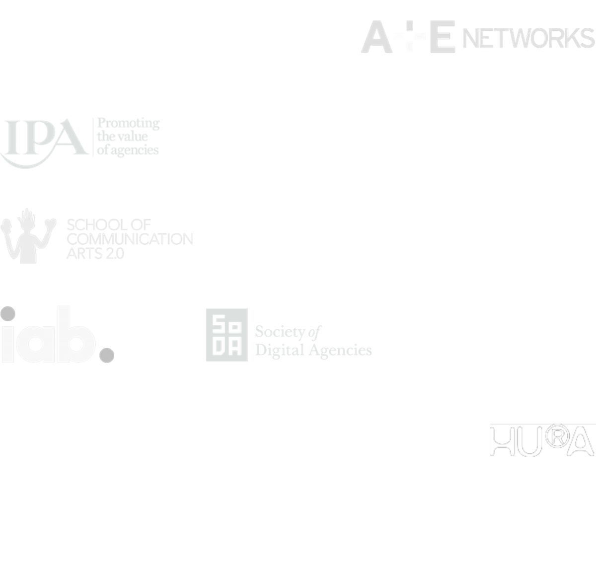 Logos of smart organisations who've used Additive